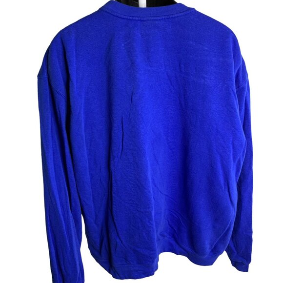 Vintage Disney Tinkerbell Crewneck Sweatshirt XXL Blue Pullover Long Sleeves - Picture 4 of 6